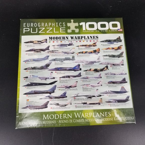 Fighter War Air Plane Puzzle Jigsaw 1000 Piece Modern Military Aero Hobby NEW - Picture 1 of 11